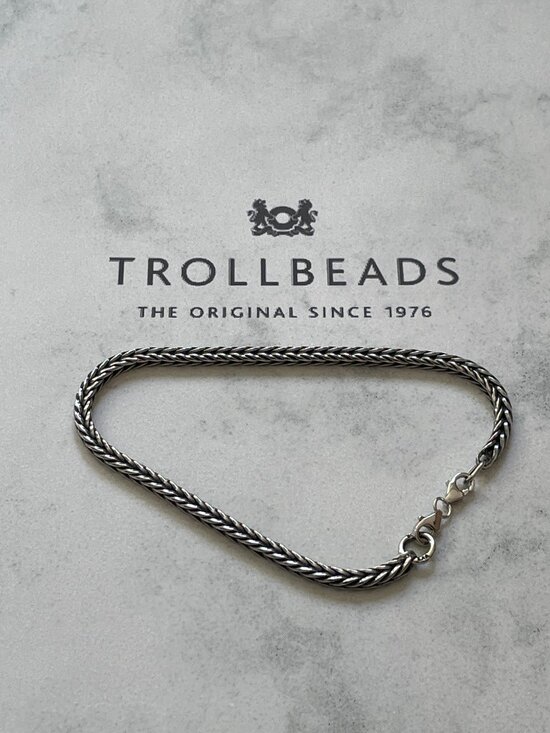 Trollbeads Jewelry - TROLLBEADS 925 Sterling Silver Foxtail Flexible Chain Bracelet 8.25 NEW